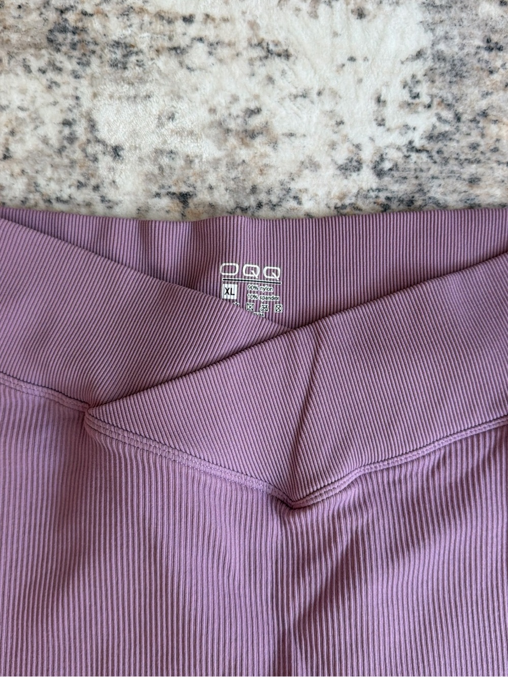 OQQ Bubblegum Ribbed Leggings size XL - Picture 3 of 3